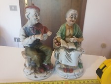 Coppia vecchi statuette - vecchi,