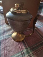 accendino da tavolo in ottone vintage colibrì - da caricare