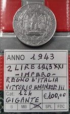 (£)     2 Lire 1943 XXI