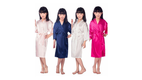 Accappatoio kimono raso seta