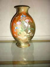 Vase verre polychrome Cristal