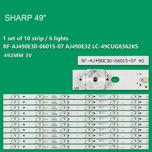 Kit barre strip led - 10,