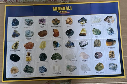 Poster vintage minerali - poster, e