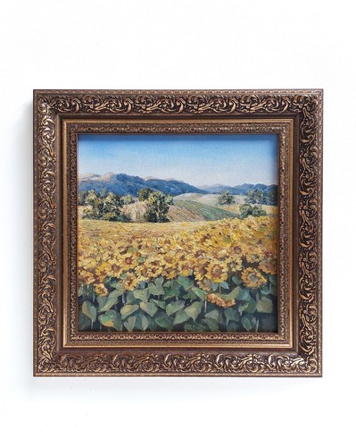 Dipinto olio girasole