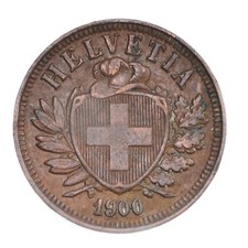SVIZZERA 2 Rappen 1900 B