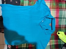 COTTON & SILK tg XL polo uomo, usato azzurro buone condizioni manica corta 