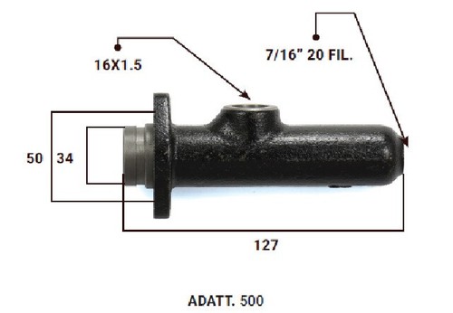 Pompa freni fiat 500a - pompa,
