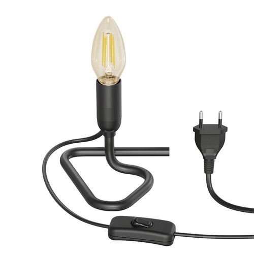 Lampada tavolo trin nera - da,