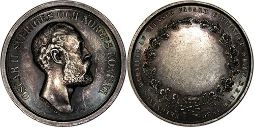 Medaglia svezia 1830 argento - svezia,
