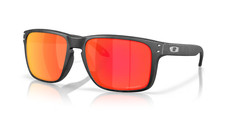 Occhiali da sole Oakley Holbrook XXL nero opaco mimetico/prizm rubino OO9487-0661