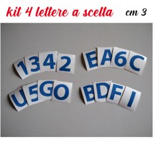 KIT 4 LETTERE ADESIVE A SCELTA