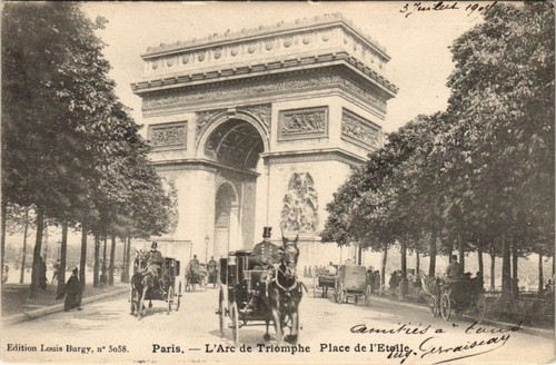 Cpa paris 17e arc triomphe - cpa,