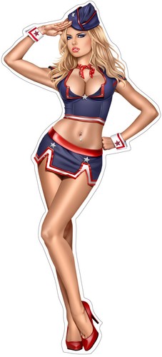 Pinup adesivo sticker - naso, art