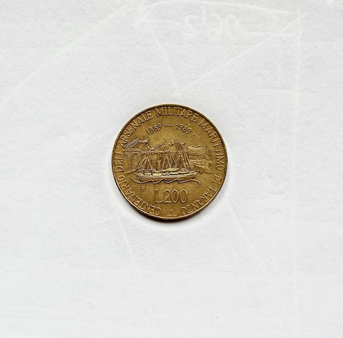 Moneta 200 lire 1889 1989 - 200, 1889-1989