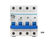 INTERRUTTORE MAGNETOTERMICO TRIFASE 4P 25A CURVA C 6KA CHINT  180402