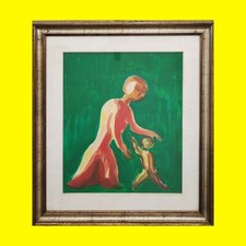 opera di virgilio guidi olio su tela 1970