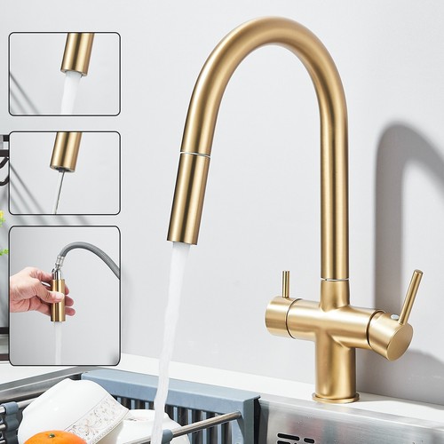 Rubinetto cucina oro - , 3