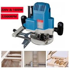 Fresatrice Elettrica 1600W Incisione Lavorazione Legno Taglialegna Router