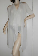 GIACCA MAGLIA E TULLE BEIGE TAGLIA S/M CARDIGAN ELEGANTE LEGGI LE MISURE