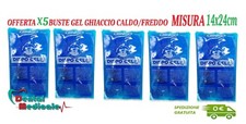 X 5 Ghiaccio Dispo Gel caldo/freddo busta riutilizzabile 14x24 cm, crioterapia