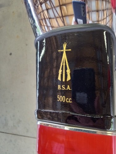 Bsa 500 adesivo targa - 500, c.c.