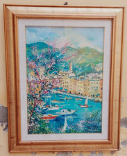 PORTOFINO  DIPINTO OLIO SU  TELA MIRCO MARTINI 70×50 