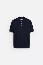 🌟 Polo Zara Maglia Blu Navy
