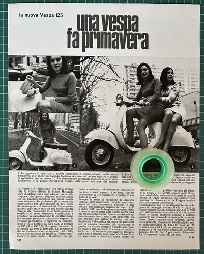 Rara pubblicità vespa piaggio - rara,