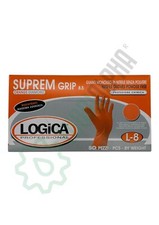 Guanti in nitrile Suprem Orange tg L 50 pz 2 confezioni