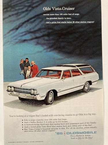 Pubblicità oldsmobile vista - oldsmobile,