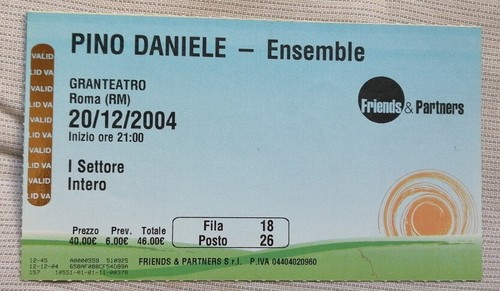 Biglietto concerto pino - concerto,