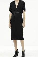 Abito midi nero nuovo con