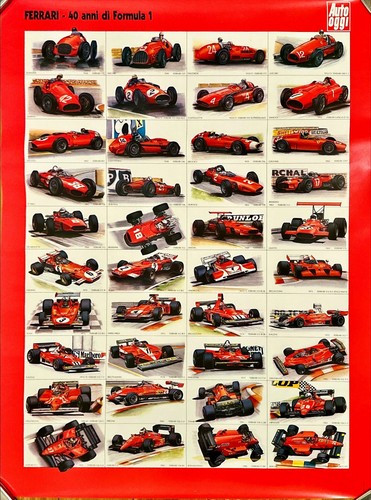 Poster ferrari anni di - poster, 40