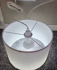 Lampada a sospensione in tessuto IKEA RIGNSTA 13" ovale - con cavo e lampadina - NUOVA SCATOLA APERTA