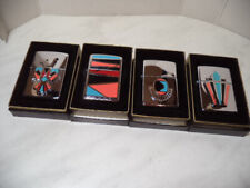 Zippo  LIGHTER INDIAN SOUTHWEST VINTAGE SERIES 4 PIECES  RARE NEW.AGE 1995.