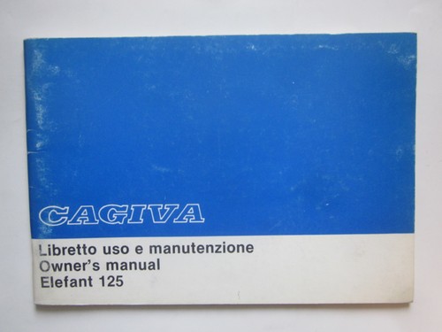 Cagiva elefant 125 manuale - elefant,