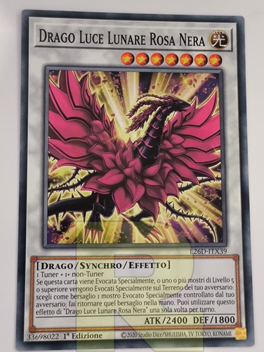 Drago luce lunare - rosa, nera