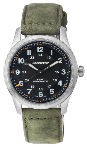 Hamilton khaki esfera negra - hamilton,