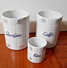Antichi Vasi ceramica S.C. Richard, anno 1953, gruppo Ginori zucchero caffe pepe