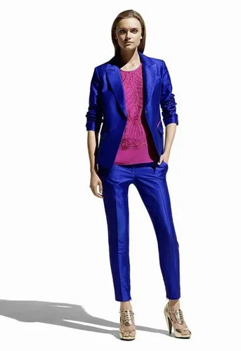 Giacca blazer tuta blu