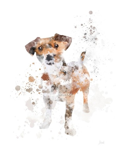 Jack russell art print - russell, regalo