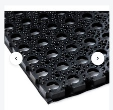 ZERBINO NERO PER ESTERNO TAPPETO IN GOMMA FORATA NERA COMPOS VARIE MISURE