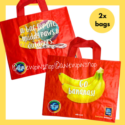 Aldi shopping bags grande - grande, x2