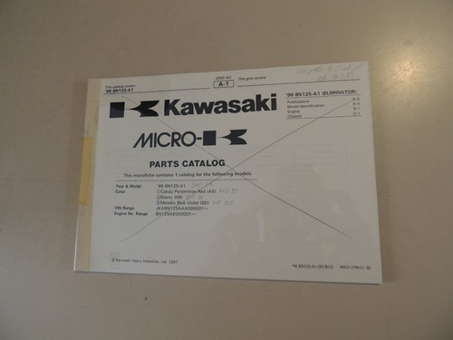 Parts catalog kawasaki - ue, 125