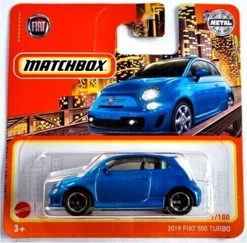 Matchbox 2019 fiat 500 turbo - matchbox,,
