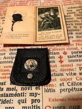 RARA RELIQUIA VINTAGE Santa Rita: speciale sigillo in cera su carta sacra con scatola originale!