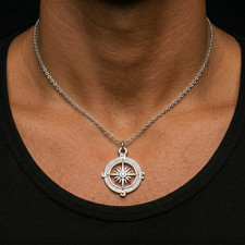 Collana ROSA DEI VENTI Argento