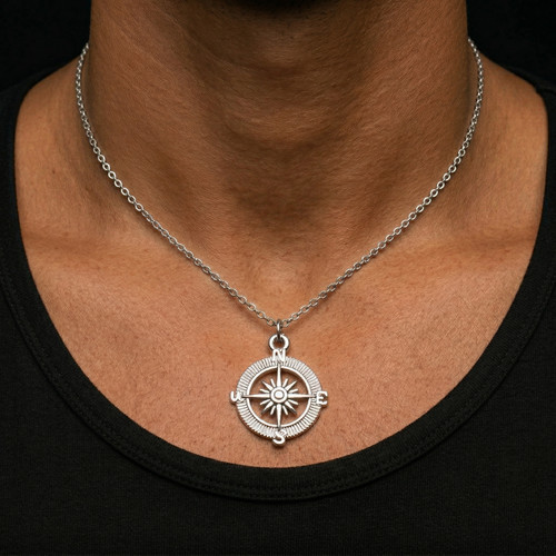 Collana rosa dei - rosa, argento