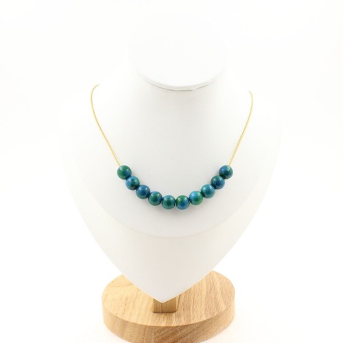 Collana perle crisocolla - perle,