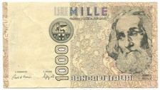 1000 LIRE FALSO D'EPOCA MARCO